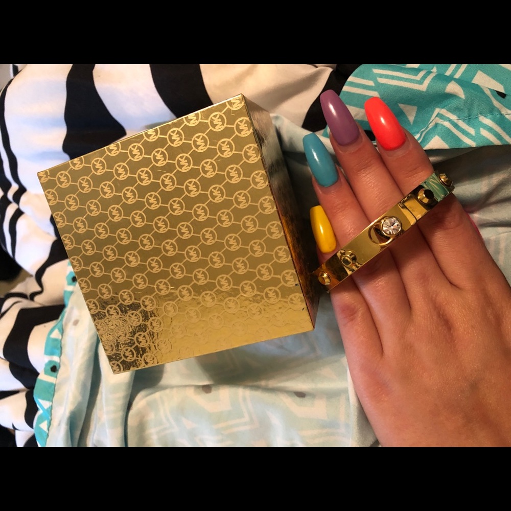 🆕 Michael Kors Gold Bracelet With Crystal